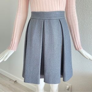 Robert Rodriguez Gray pleated Flared Skirt